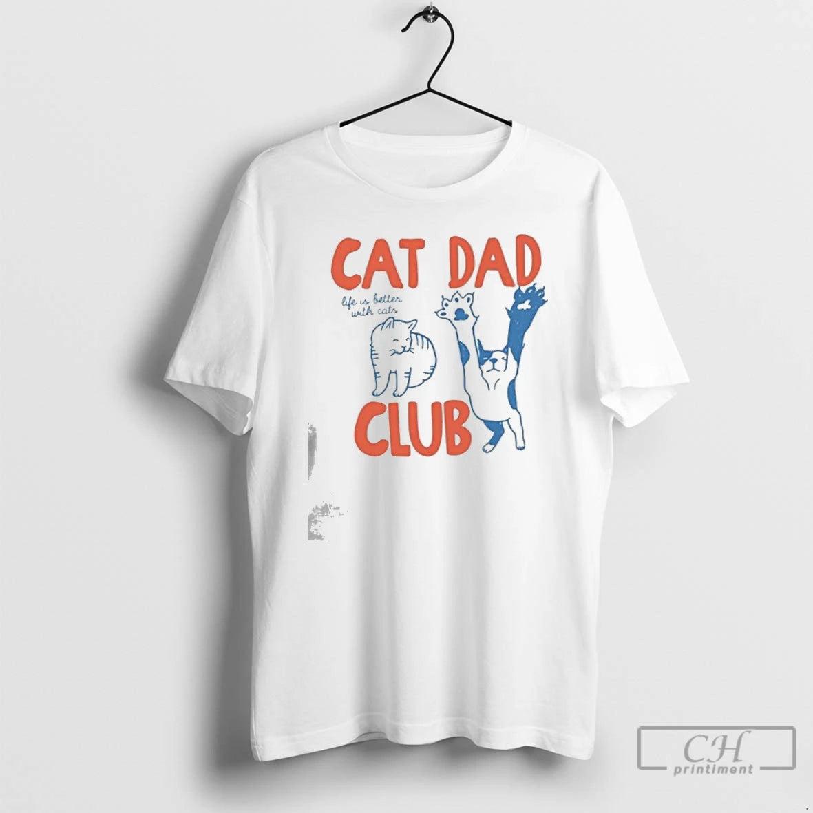 Premium Funny Cat Dad Club T-Shirts, Hoodie, Sweatshirt | PodTeesHub.com