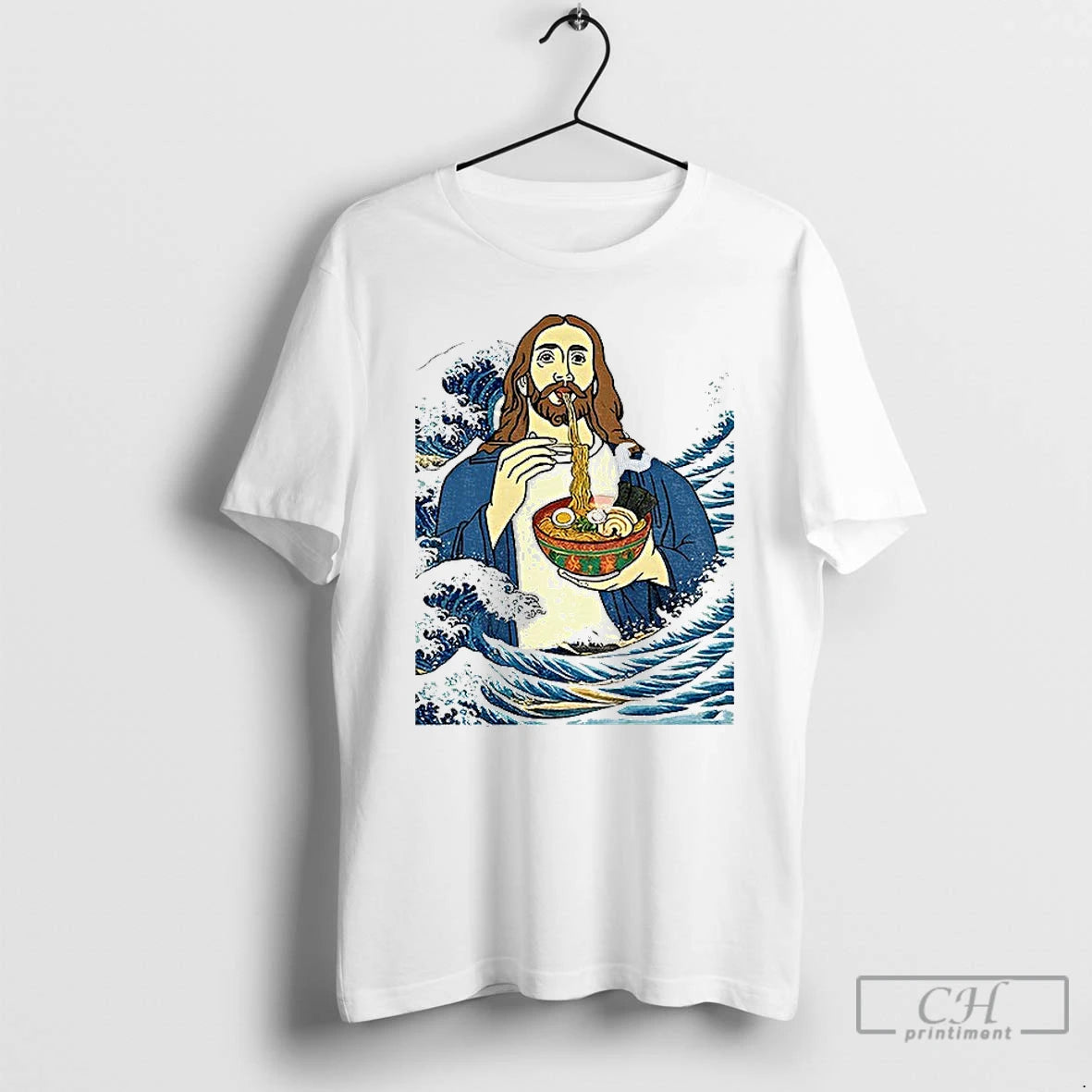 Premium God Eats Ramen Jesus Meme T-Shirts, Hoodie, Sweatshirt | PodTeesHub.com