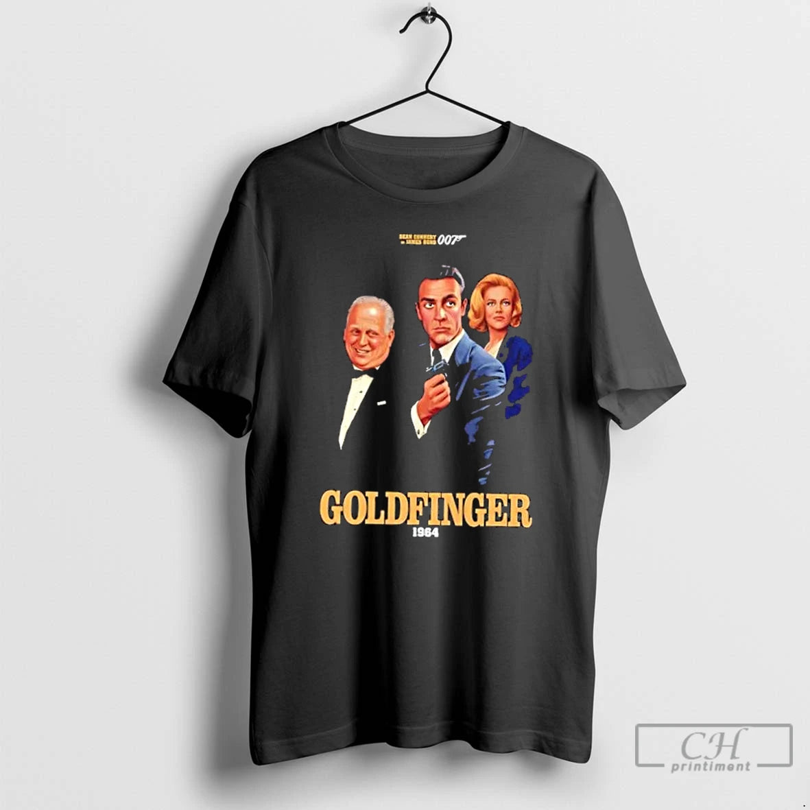 Premium Goldfinger 1964 Sean Connery As James Bond 007 T Shirts