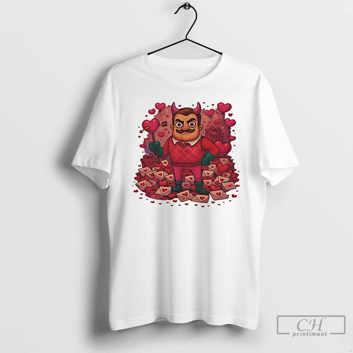 Premium Hello Neighbor Valentines Day T-Shirts, Hoodie, Sweatshirt | PodTeesHub.com