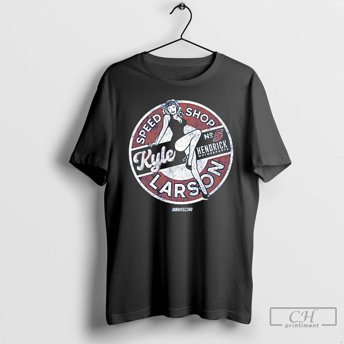 Premium Hendrick Motorsports Kyle Larson 5 Deep Pinup T-Shirts, Hoodie, Sweatshirt | PodTeesHub.com