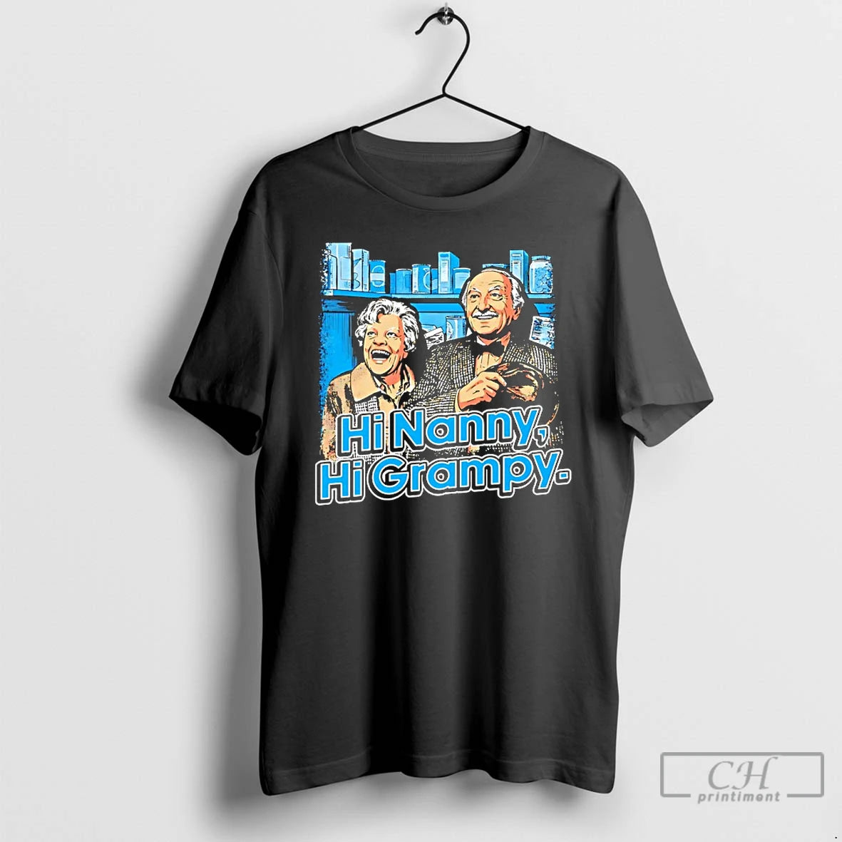 Premium Hi Nanny Hi Grampy City Skyline T-Shirts, Hoodie, Sweatshirt | PodTeesHub.com