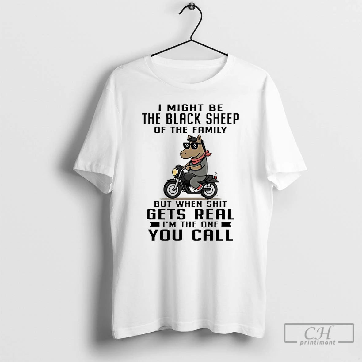 Premium Horse I Might Be The Black Sheep Of The Family But When Shit Gets T-Shirts, Hoodie, Sweatshirt | PodTeesHub.com