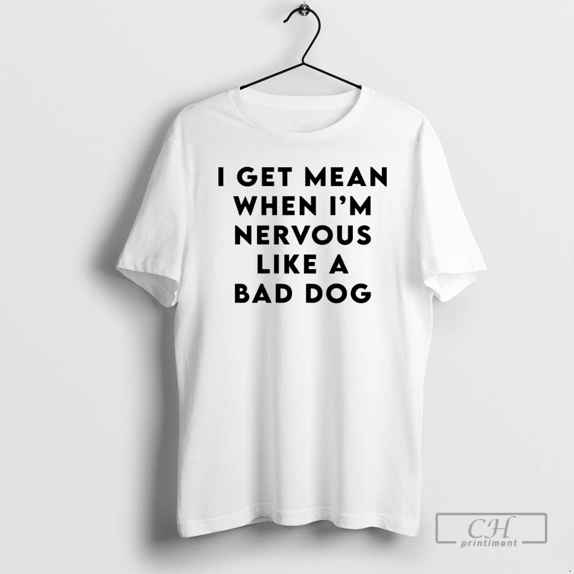 Premium I Get Mean When Im Nervous Like A Bad Dog Shirt Sweater Hoodie, Sweatshirt | PodTeesHub.com