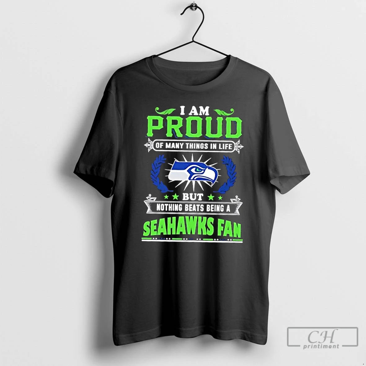 Premium I Am Proud Of Many Things In Life But Nothing Beats Being A Seattle T-Shirts, Hoodie, Sweatshirt | PodTeesHub.com