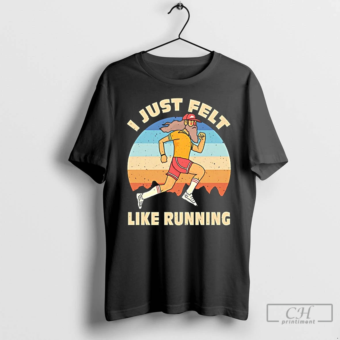 Premium I Just Felt Like Running Accidental Running Club Vintage T-Shirts, Hoodie, Sweatshirt | PodTeesHub.com