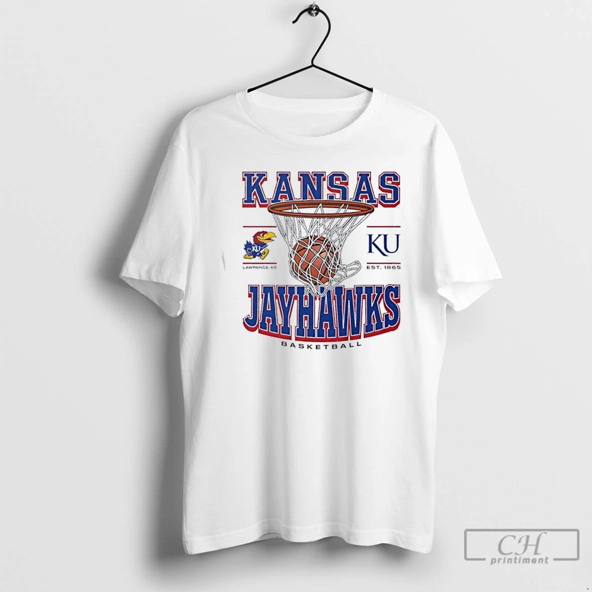 Premium Kansas Jayhawks Basketball Game Time Lawrence Ks Est 1865 T-Shirts, Hoodie, Sweatshirt | PodTeesHub.com