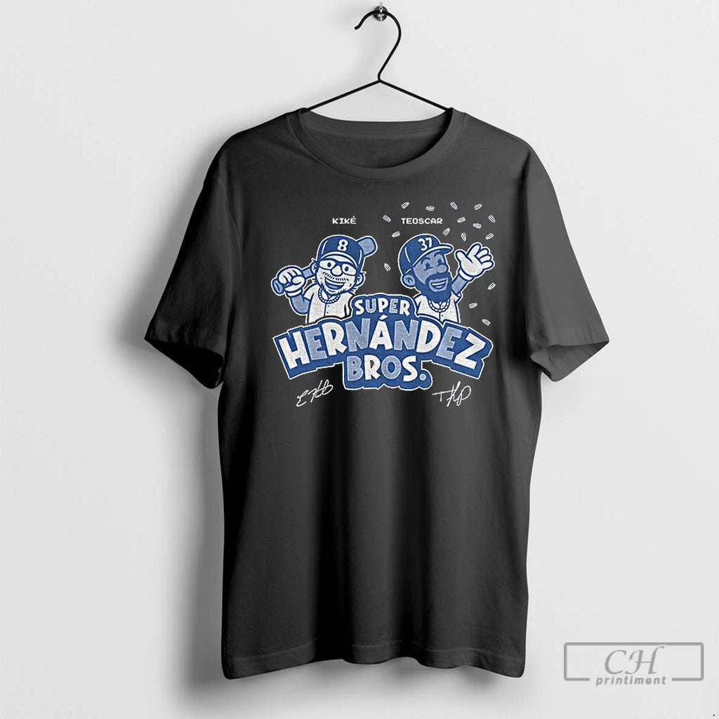 Premium Kike Hernandez Vs Teoscar Hernandez Super Hernandez Bros Los Angeles Dodgers Mlb Signatures
