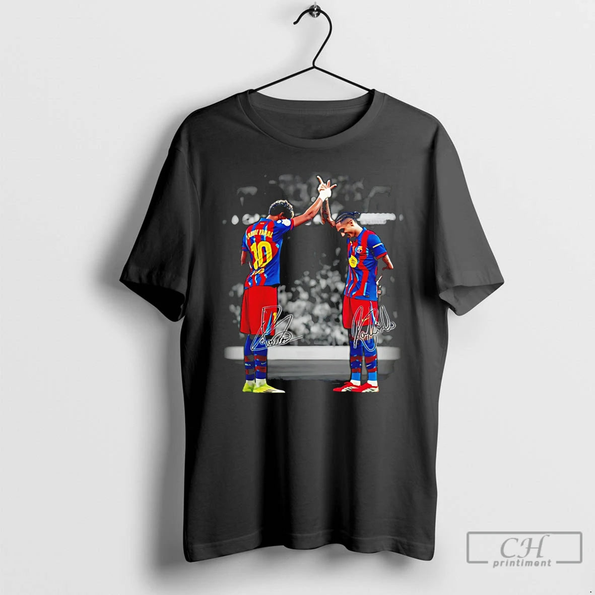 Premium Lamine Yamal And Raphinha Barcelona Brasil Signatures T-Shirts, Hoodie, Sweatshirt | PodTeesHub.com