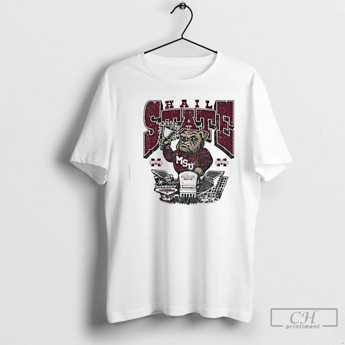 Premium Msu Hail State Bulldogs Mascot T-Shirts, Hoodie, Sweatshirt | PodTeesHub.com