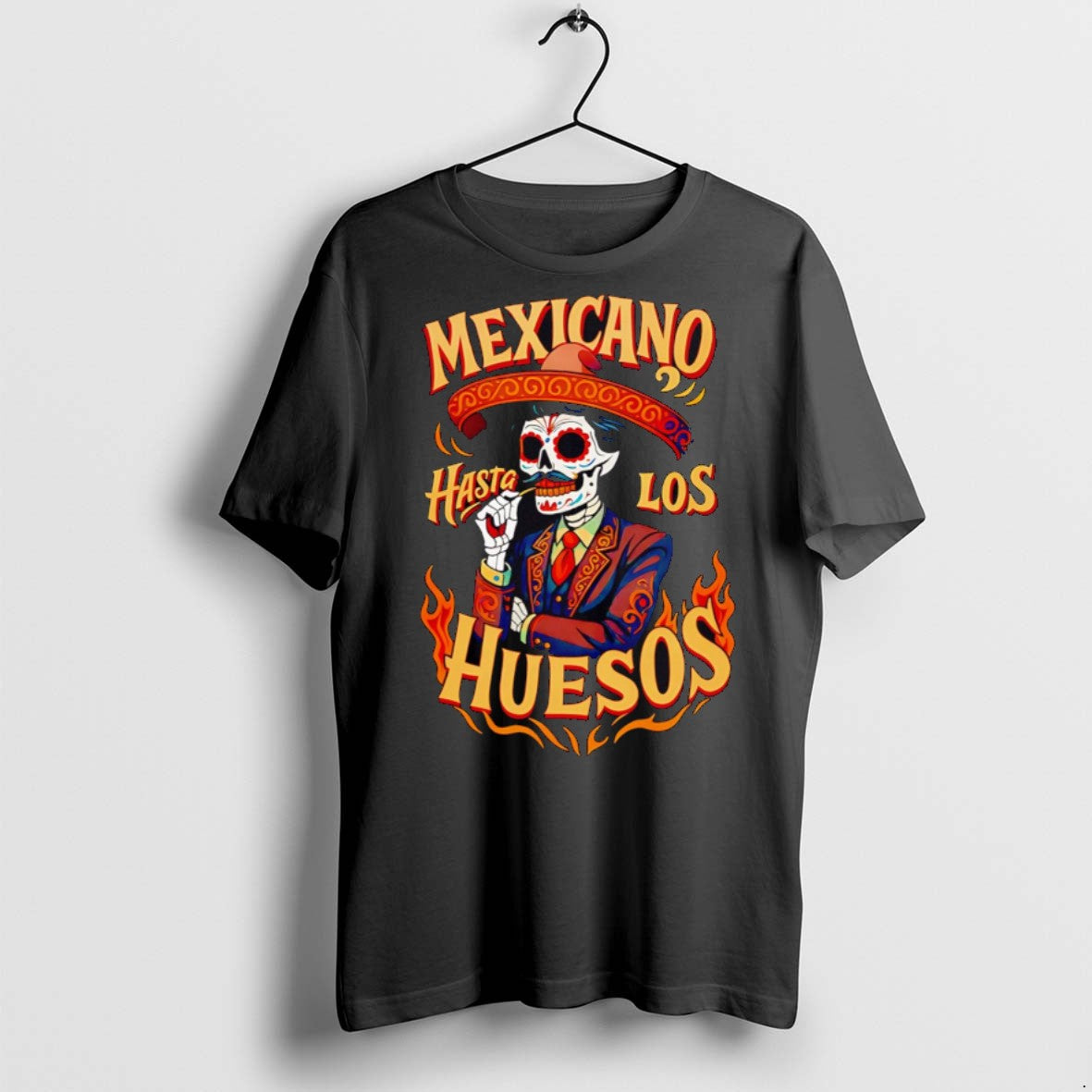 Premium Mexicano Hasta Los Huesos Cowboy Skeleton T Shirts