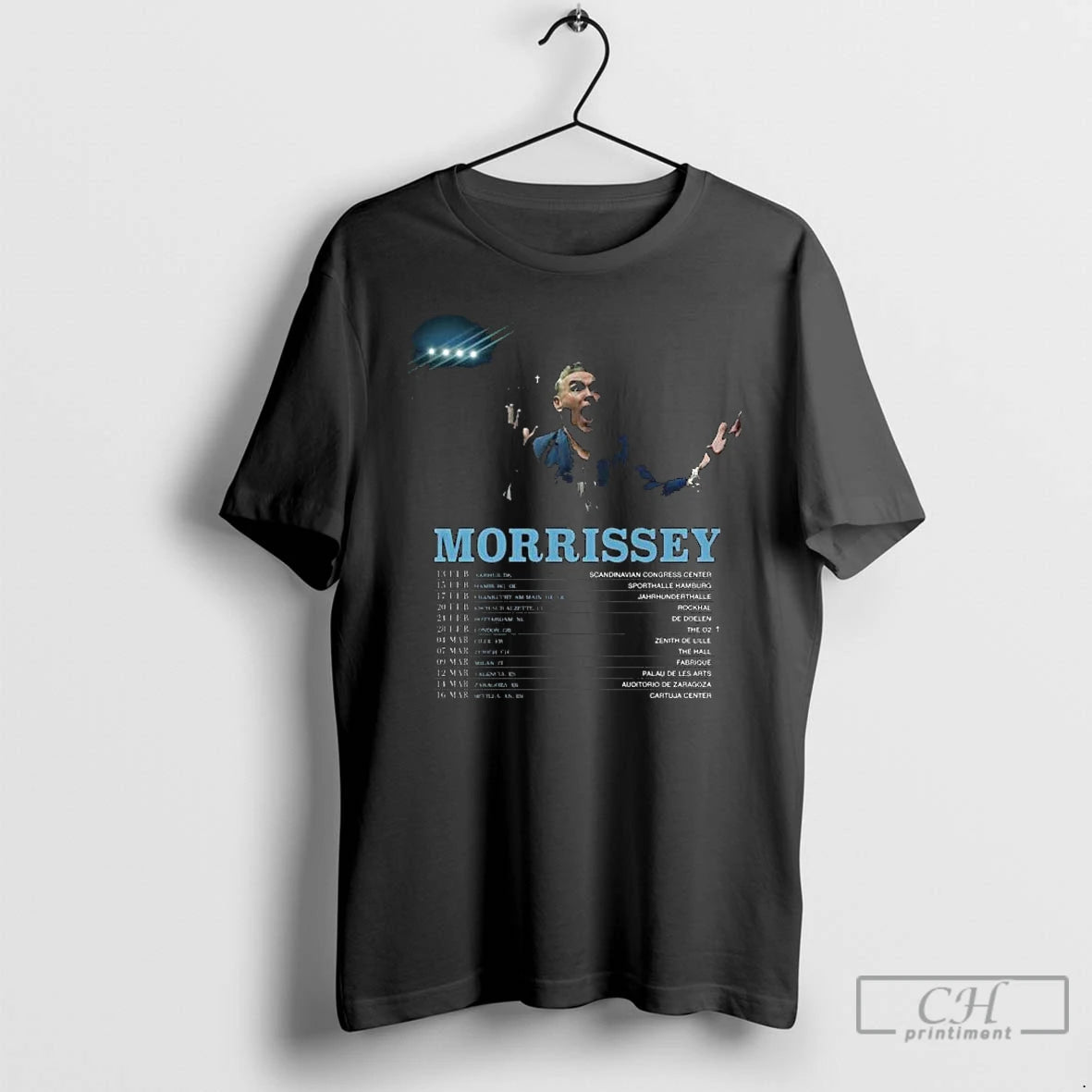 Premium Morrissey Live Across Europe Tour 2026 T-Shirts, Hoodie, Sweatshirt | PodTeesHub.com