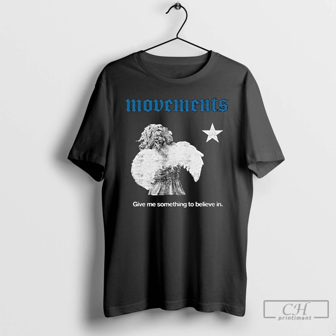 Premium Movement Something To Believe In Angel Graphic T-Shirts, Hoodie, Sweatshirt | PodTeesHub.com