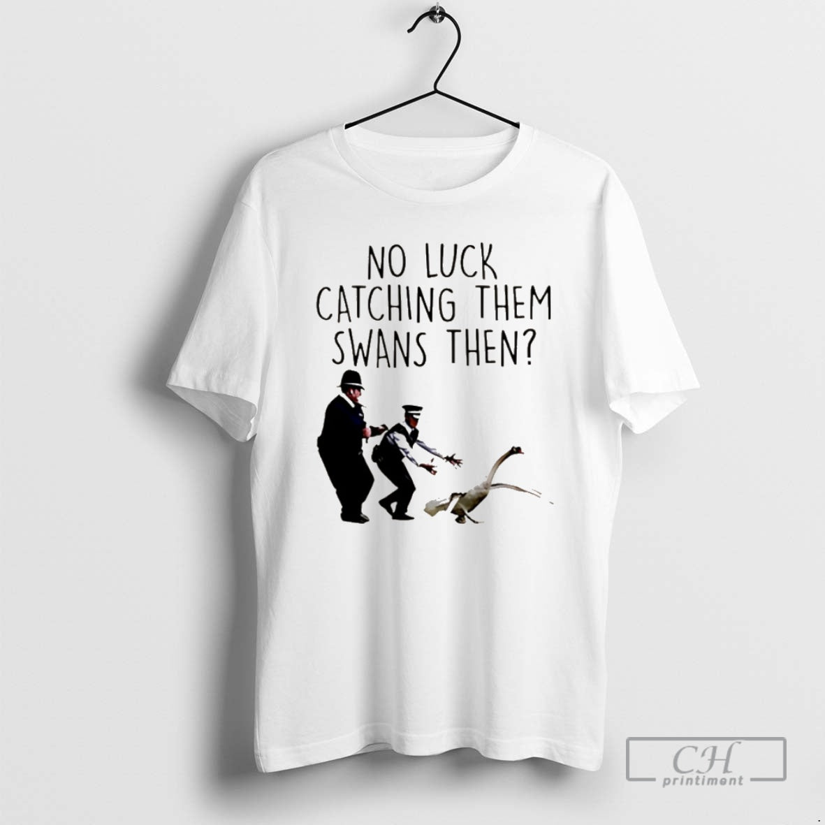 Premium No Luck Catching Them Swans Cornetto Trilogy Christmas Shirt Sweater Hoodie, Sweatshirt | PodTeesHub.com
