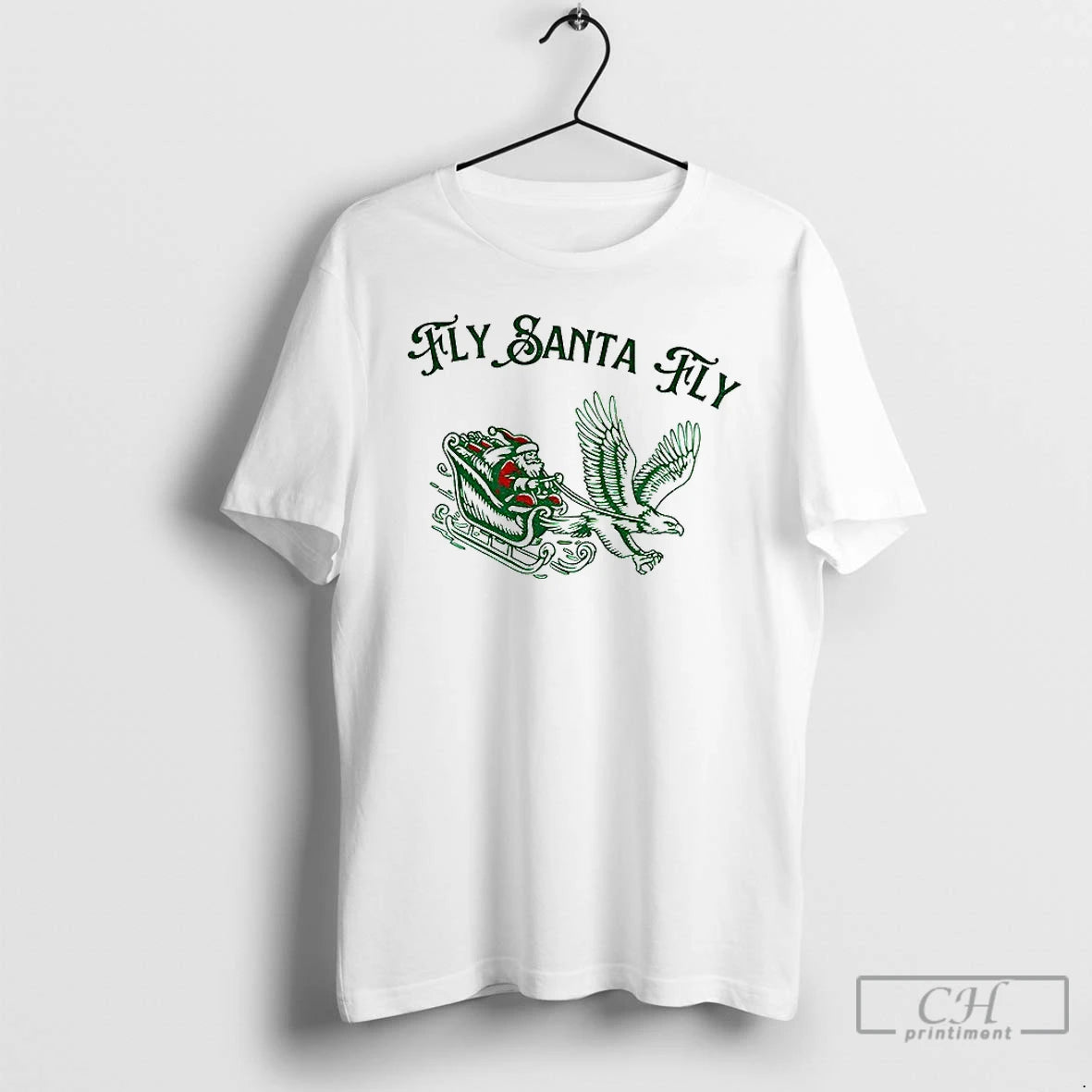 Premium Philadelphia Vintage Fly Santa Fly Christmas Football T-Shirts, Hoodie, Sweatshirt | PodTeesHub.com