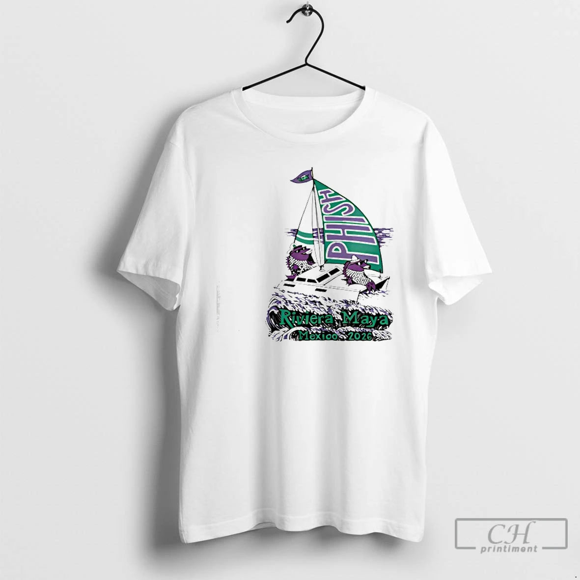 Premium Phish Riviera Maya 2026 Pollock Waves T-Shirts, Hoodie, Sweatshirt | PodTeesHub.com