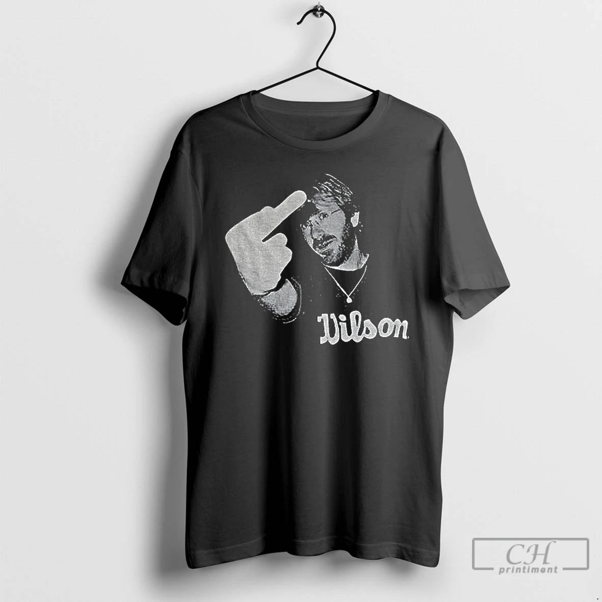 Premium Phish Trey Anastasio Flippin Wilson Middle Finger Photo Vintage T-Shirts, Hoodie, Sweatshirt | PodTeesHub.com