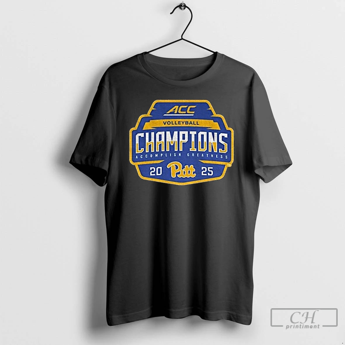 Premium Pitt Panthers Acc Volleyball Champions Accomplish Greatness 2025 T-Shirts, Hoodie, Sweatshirt | PodTeesHub.com