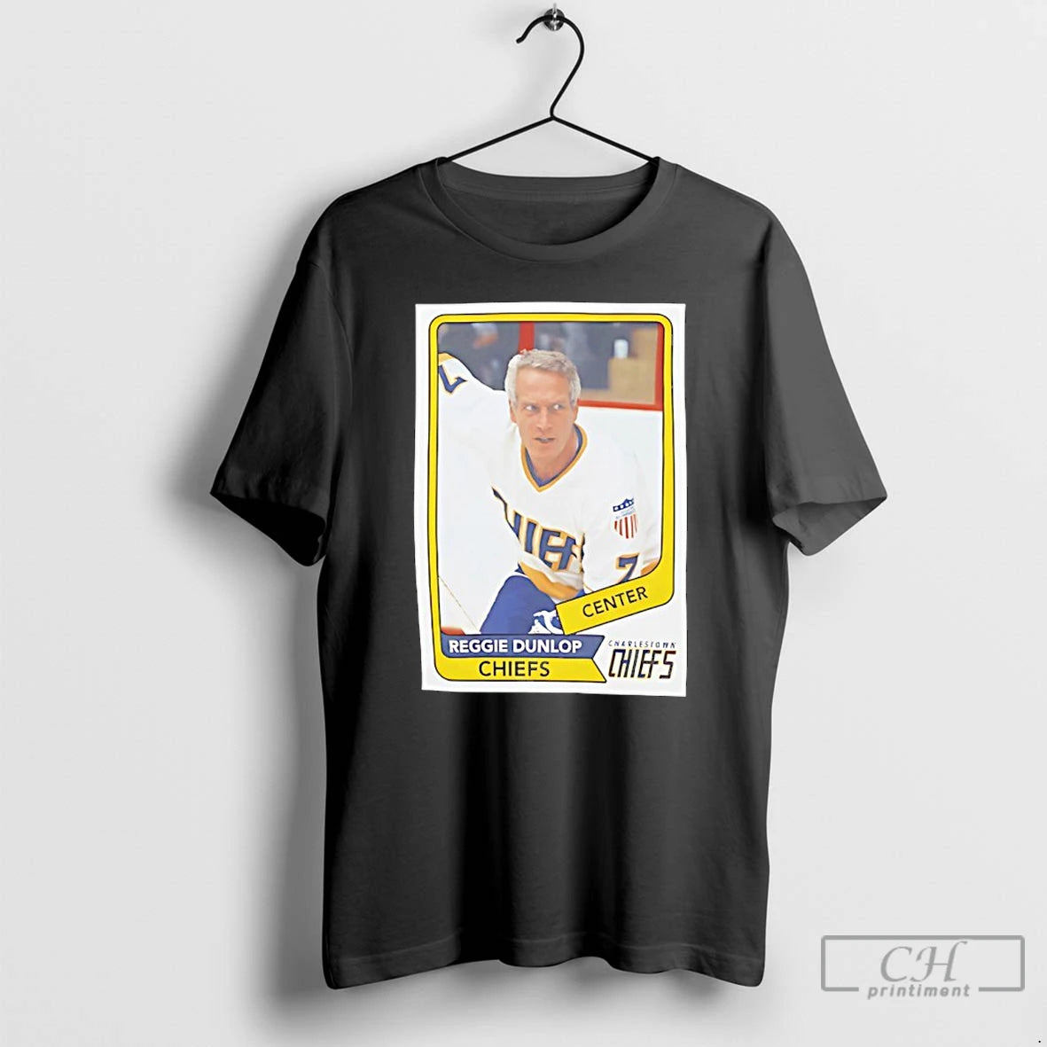 Premium Reggie Dunlop Hockey Card Movie Graphic T-Shirts, Hoodie, Sweatshirt | PodTeesHub.com