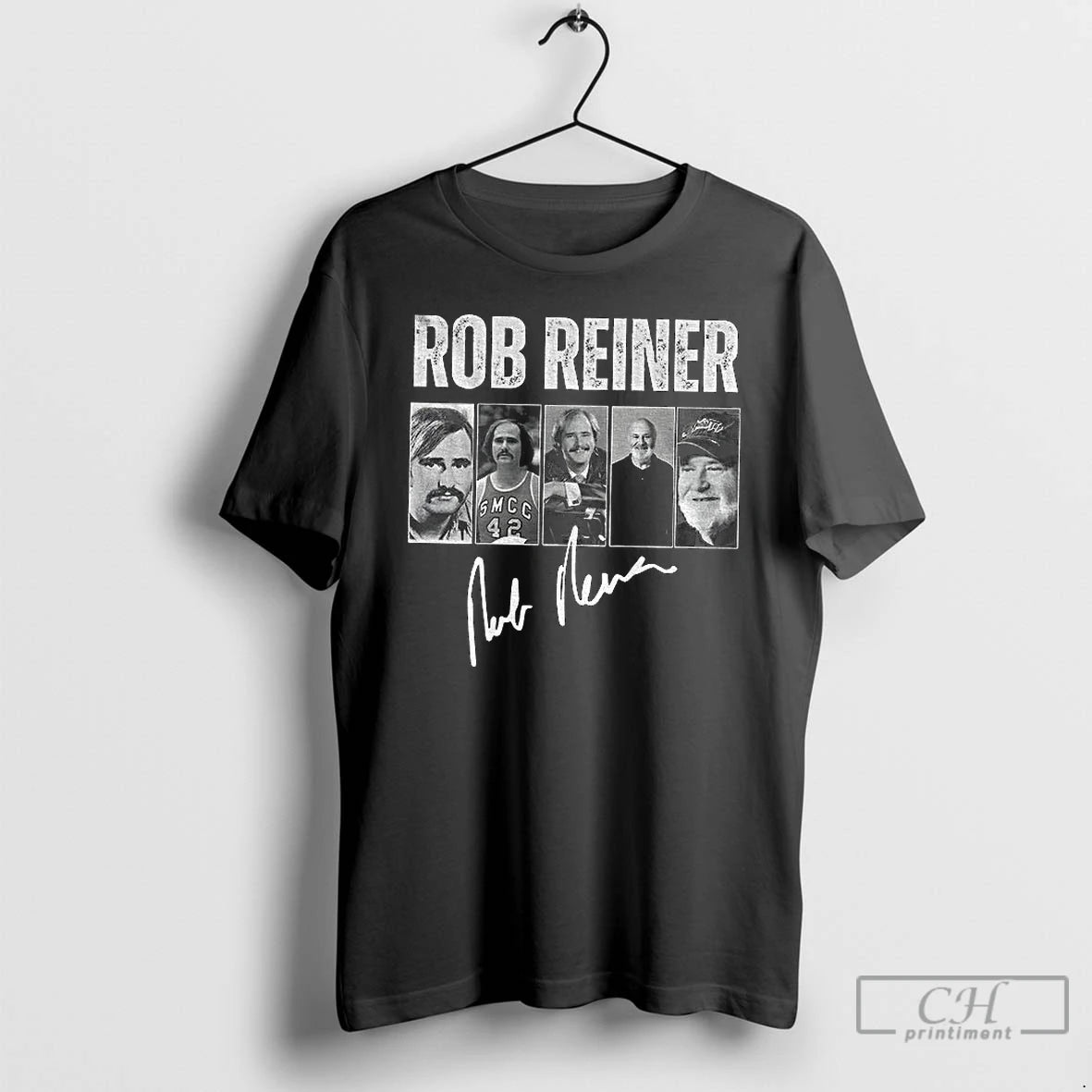 Premium Rob Reiner In Memory Of Rob Reiner 1947 2025 Graphic Signature T Shirts Sweater Hoodie, Sweatshirt | PodTeesHub.com
