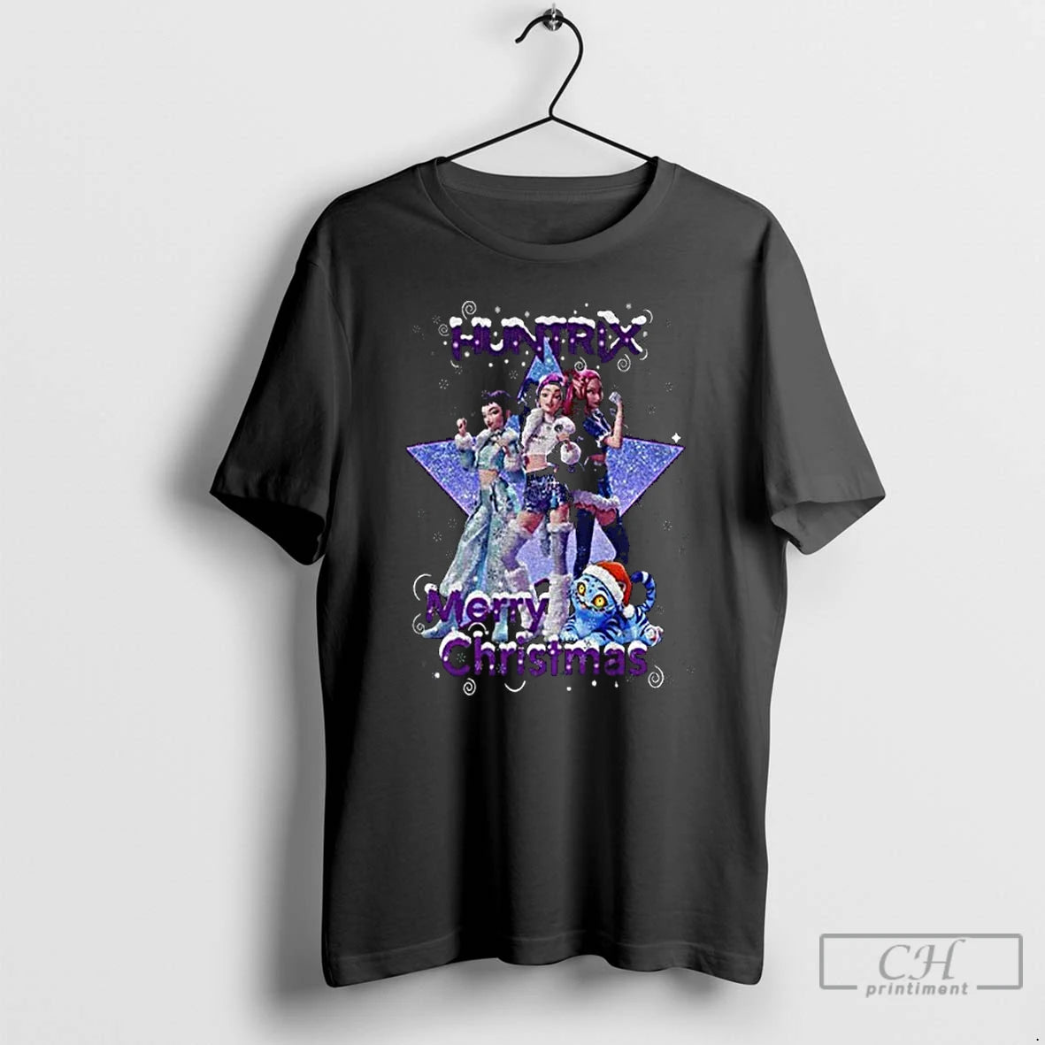 Premium Rumi Huntrix Kpop Demon Hunter Merry Christmas T-Shirts, Hoodie, Sweatshirt | PodTeesHub.com
