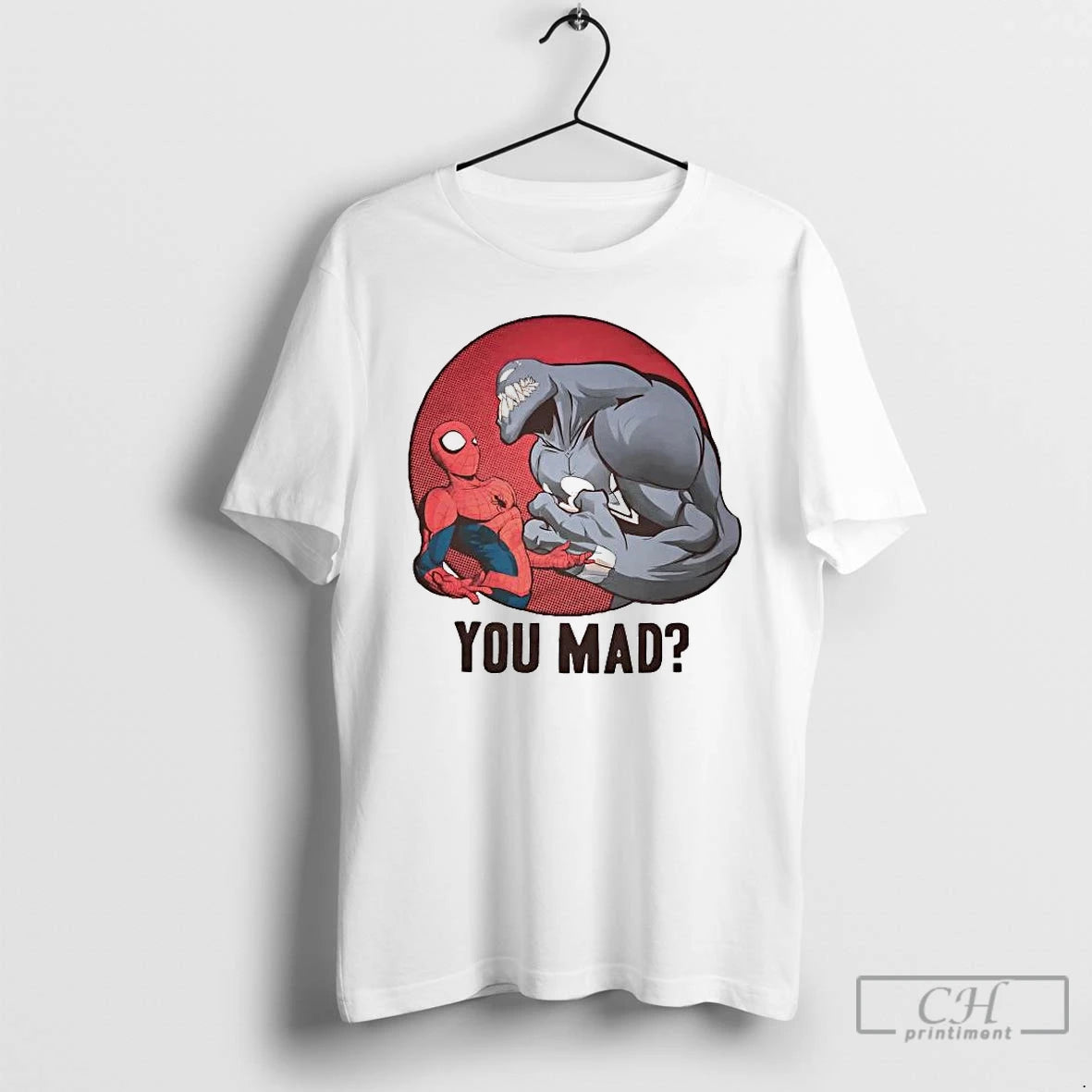 Premium Spiderman And Venom You Mad T-Shirts, Hoodie, Sweatshirt | PodTeesHub.com