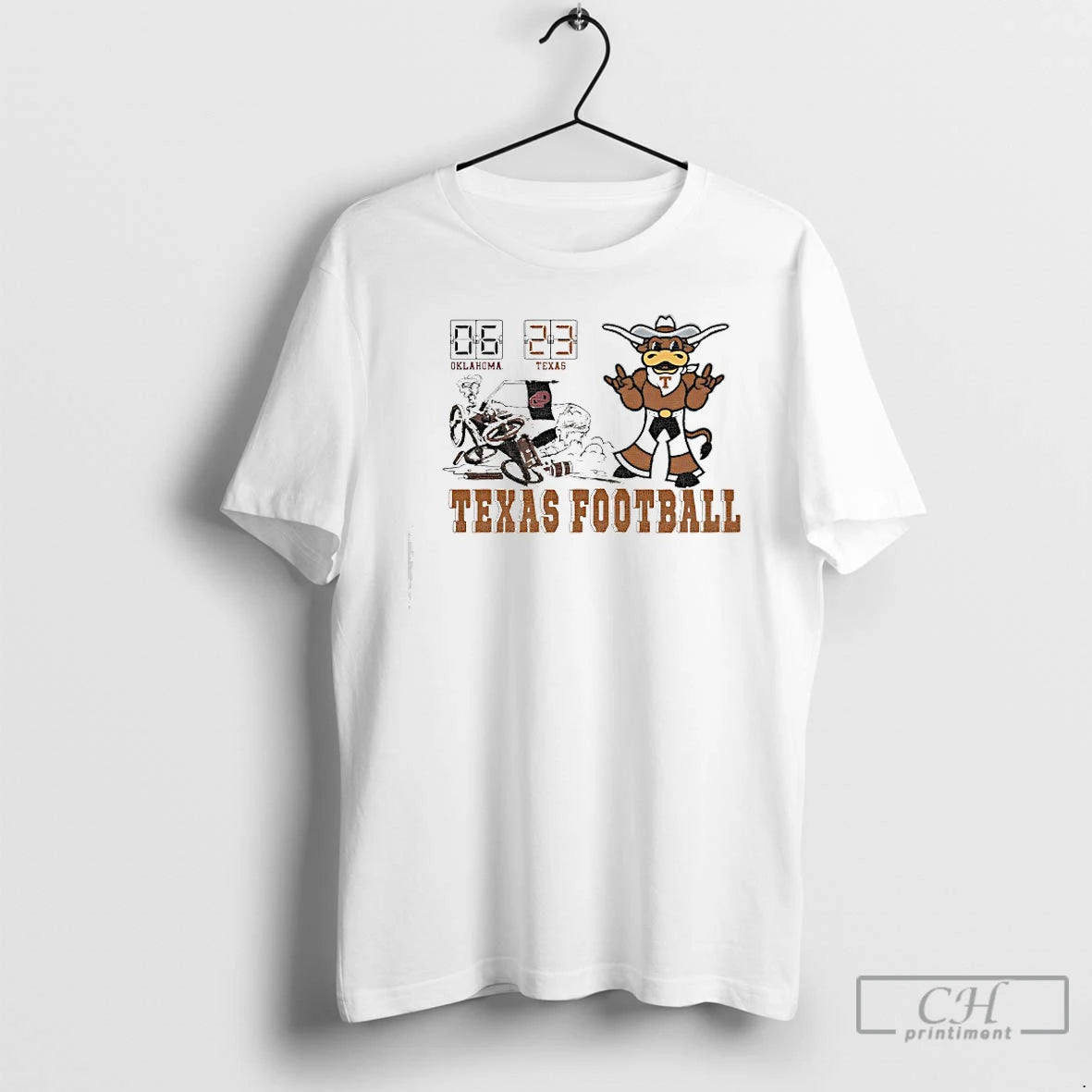Premium Texas Longhorns Vs Oklahoma Sooners 2025 Score T-Shirts, Hoodie, Sweatshirt | PodTeesHub.com