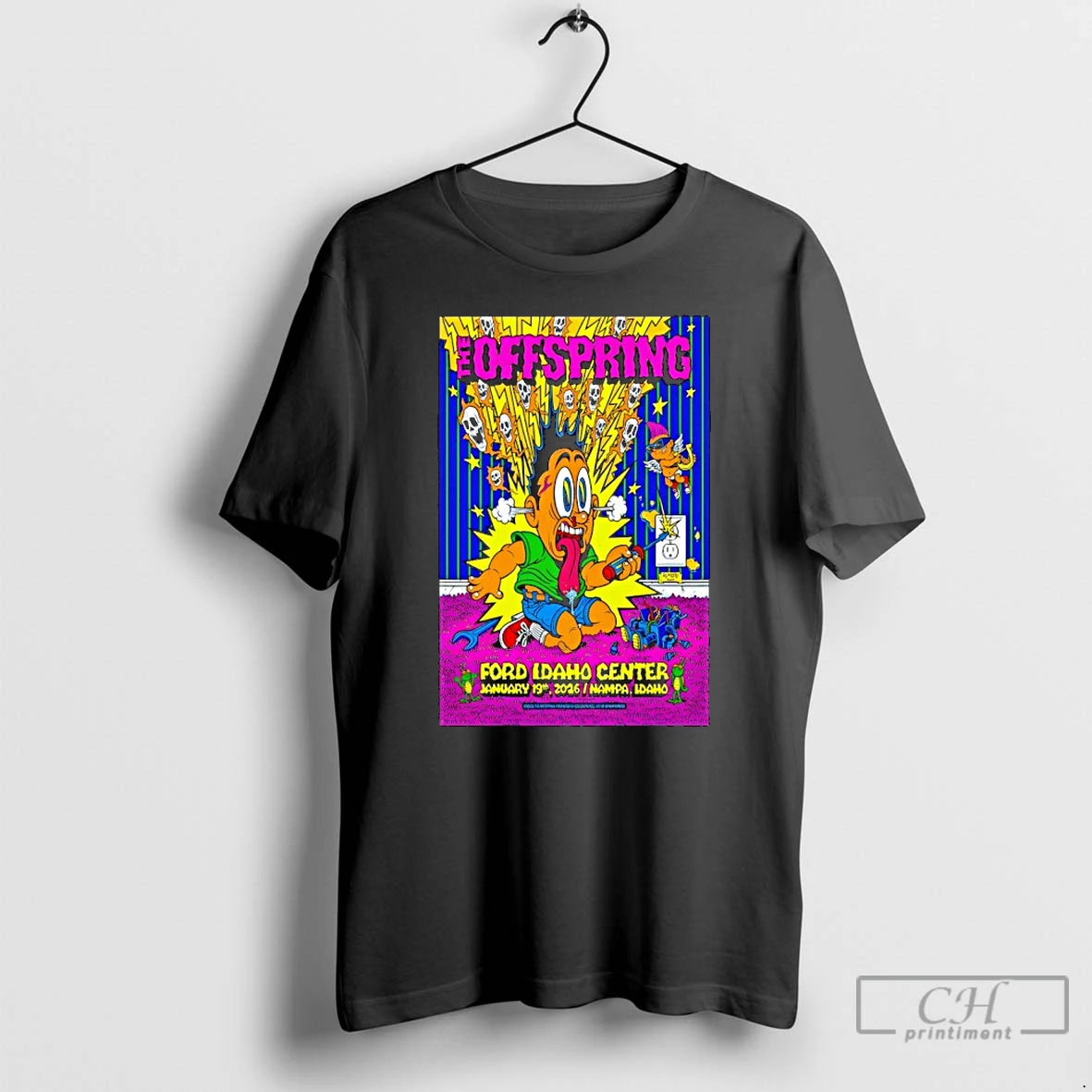 Premium The Offspring Jan 19 2026 Nampa Id Tour T-Shirts, Hoodie, Sweatshirt | PodTeesHub.com