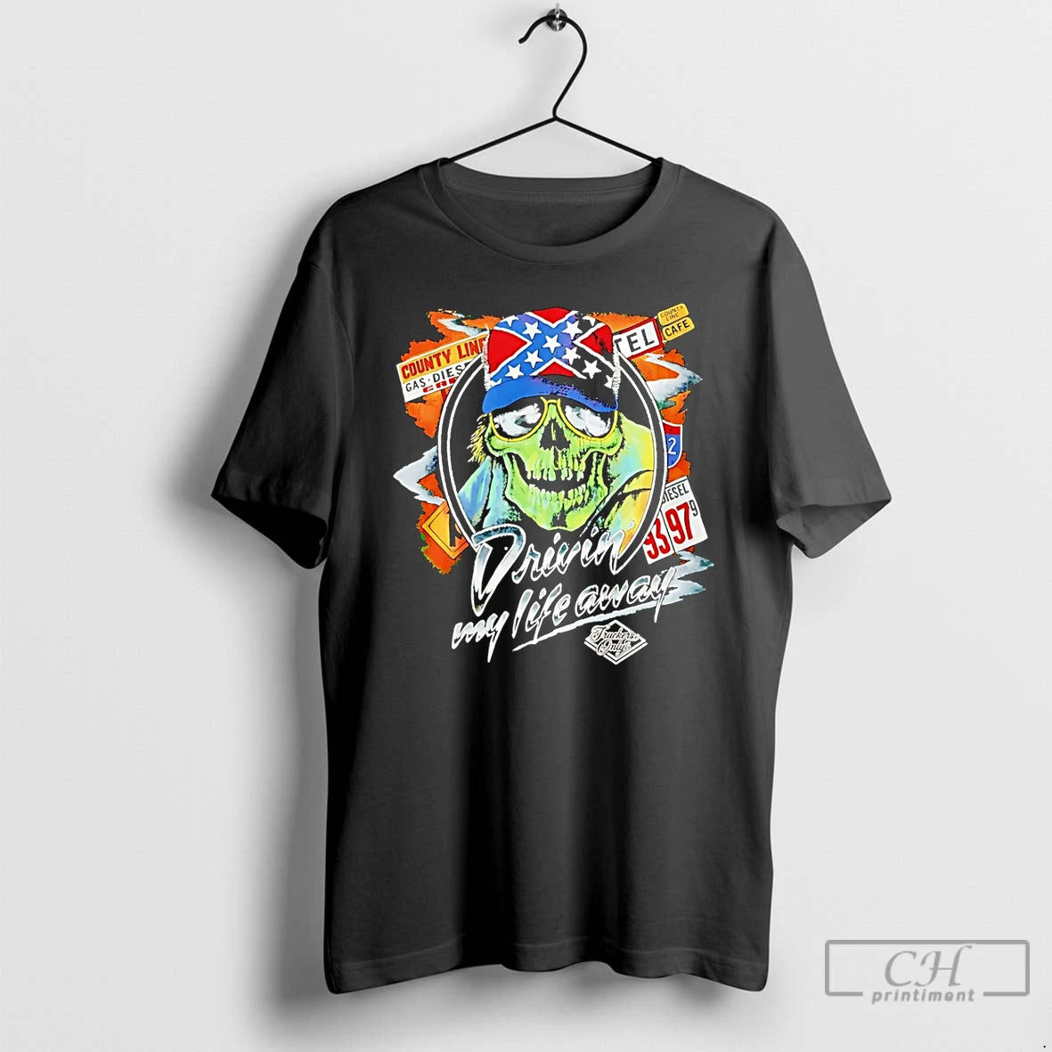 Premium Thelma Louise Driving My Life Away Skull T-Shirts, Hoodie, Sweatshirt | PodTeesHub.com