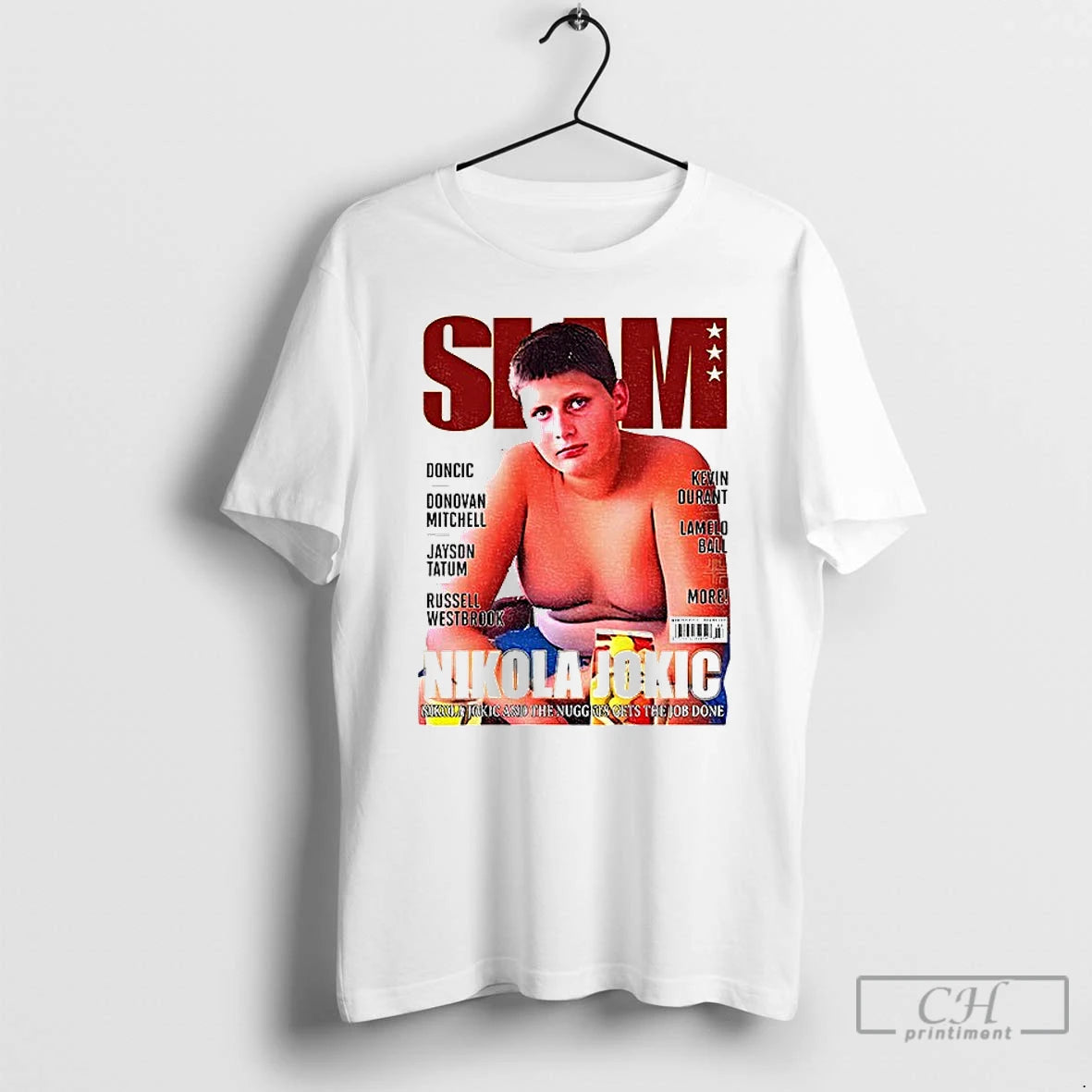 Premium Vintage Nikola Jokic Slam Magazine 90s Graphic Basketball T-Shirts, Hoodie, Sweatshirt | PodTeesHub.com