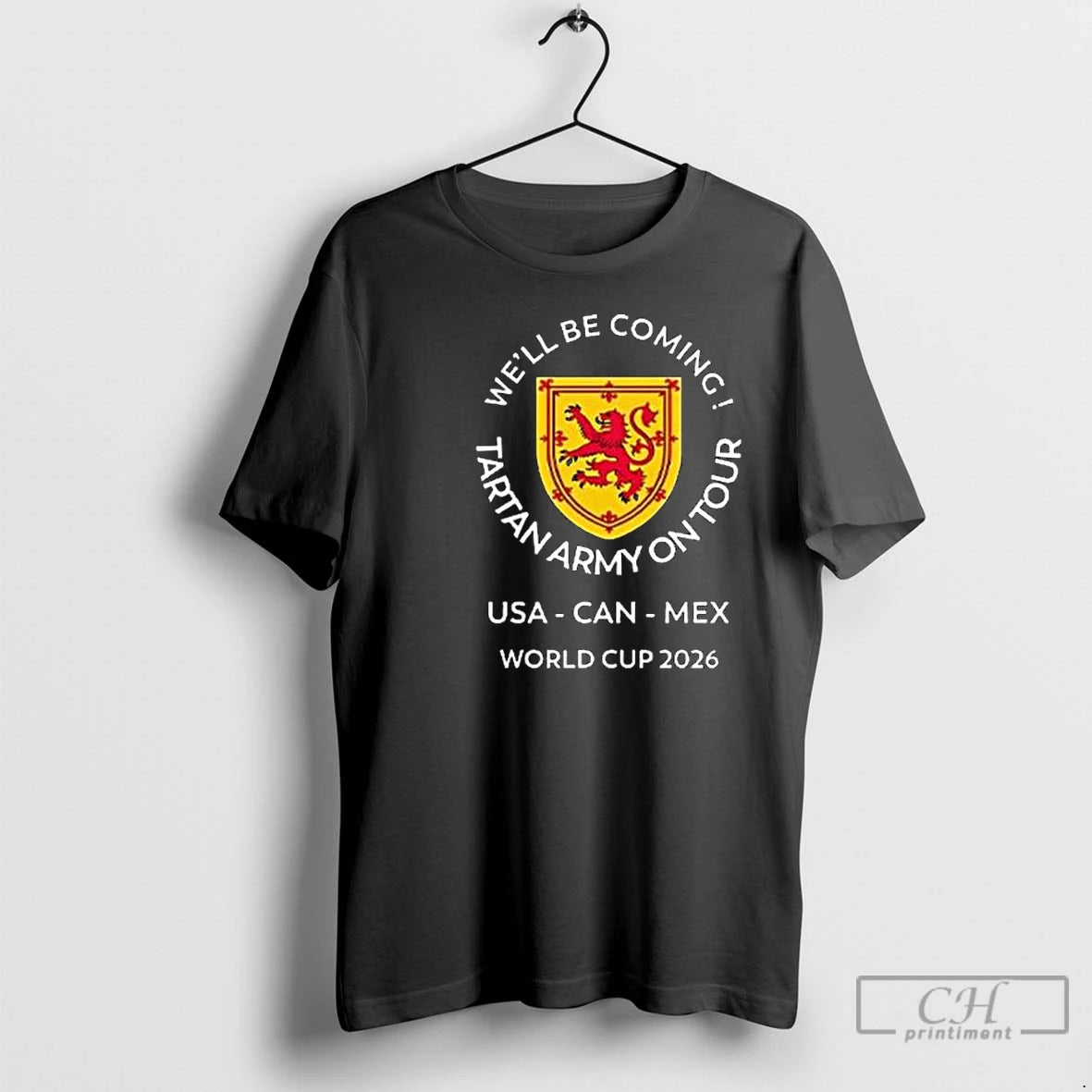 Premium Well Be Coming Tartan Army On Tour Usa Can Mex World Cup 2026 Circle T-Shirts, Hoodie, Sweatshirt | PodTeesHub.com