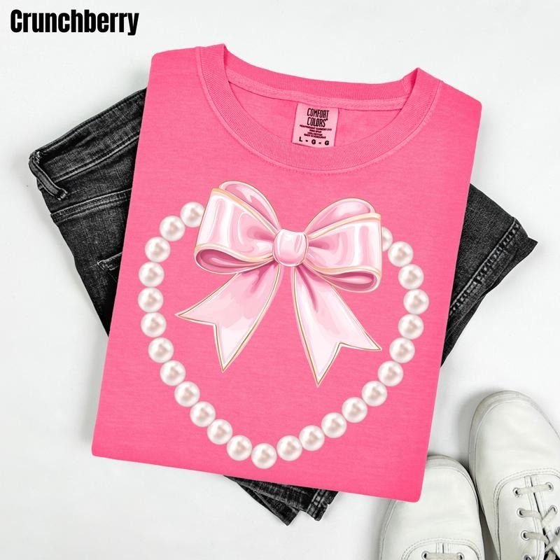 Pretty Pearl Heart Comfort Colors T-Shirt 'CMNLB' Hoodie, Sweatshirt | PodTeesHub.com