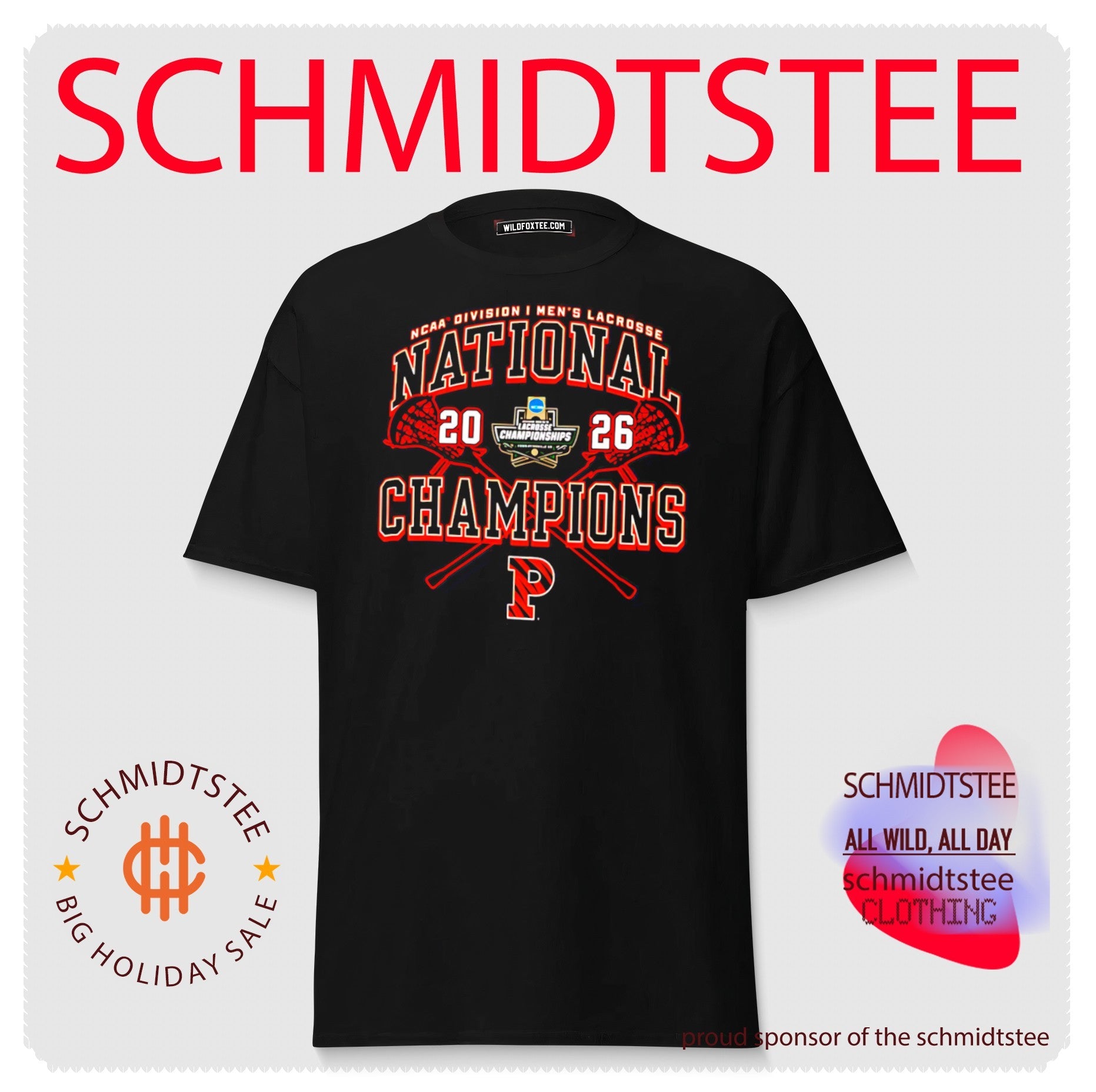 Princeton Tigers 2026 NCAA Men’s Lacrosse National Champions shirt