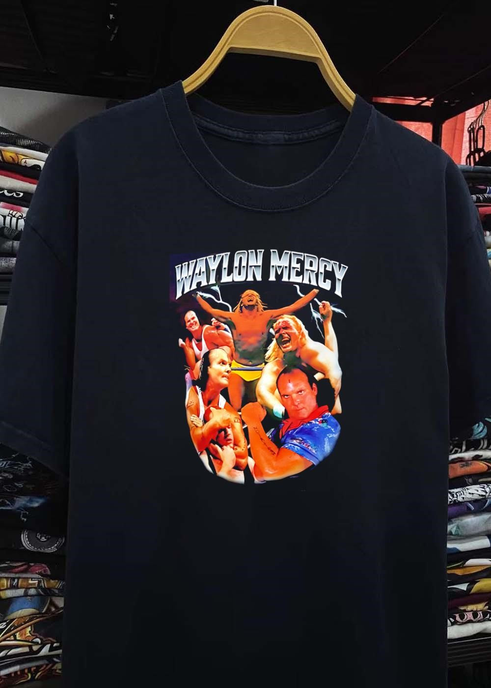Pro Wrestling Apparel Waylon Mercy Collage Character Portrait shirt