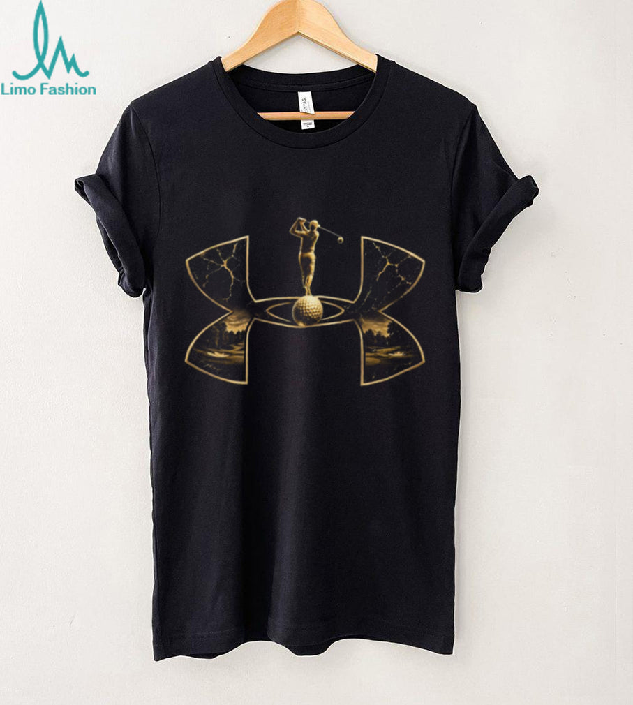 Professional Golfer Gold Ball Landscape Art Shirt