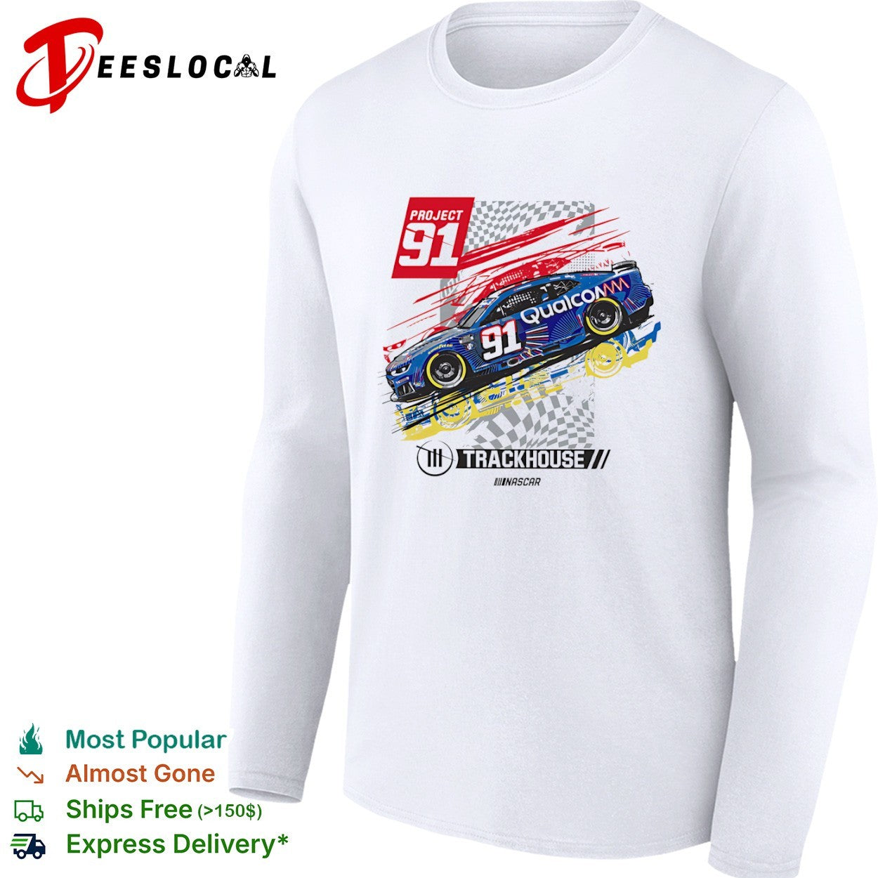 Project 91 Racing Qualcomm Nascar 91 Chevrolet Camaro Speed Concept shirt