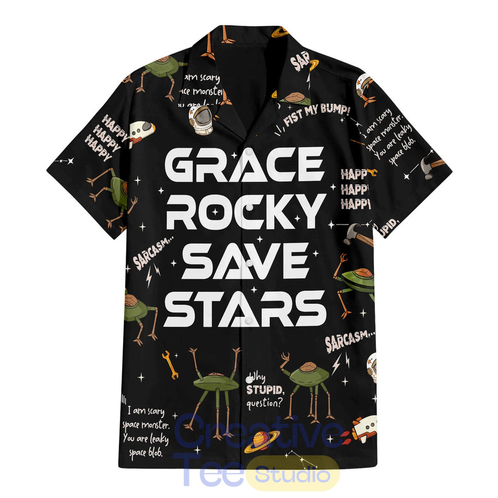 Project Hail Mary Grace Rocky Save Stars Hawaiian Shirt
