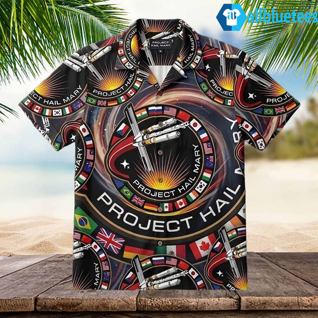 Project Hail Mary Ryland Grace Mission Patch Hawaiian Shirt
