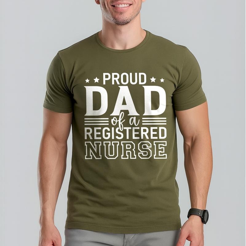 Proud Dad Of A Registered Nurse Shirt - Nurse Dad Gift - RN Daughter Appreciation Tee