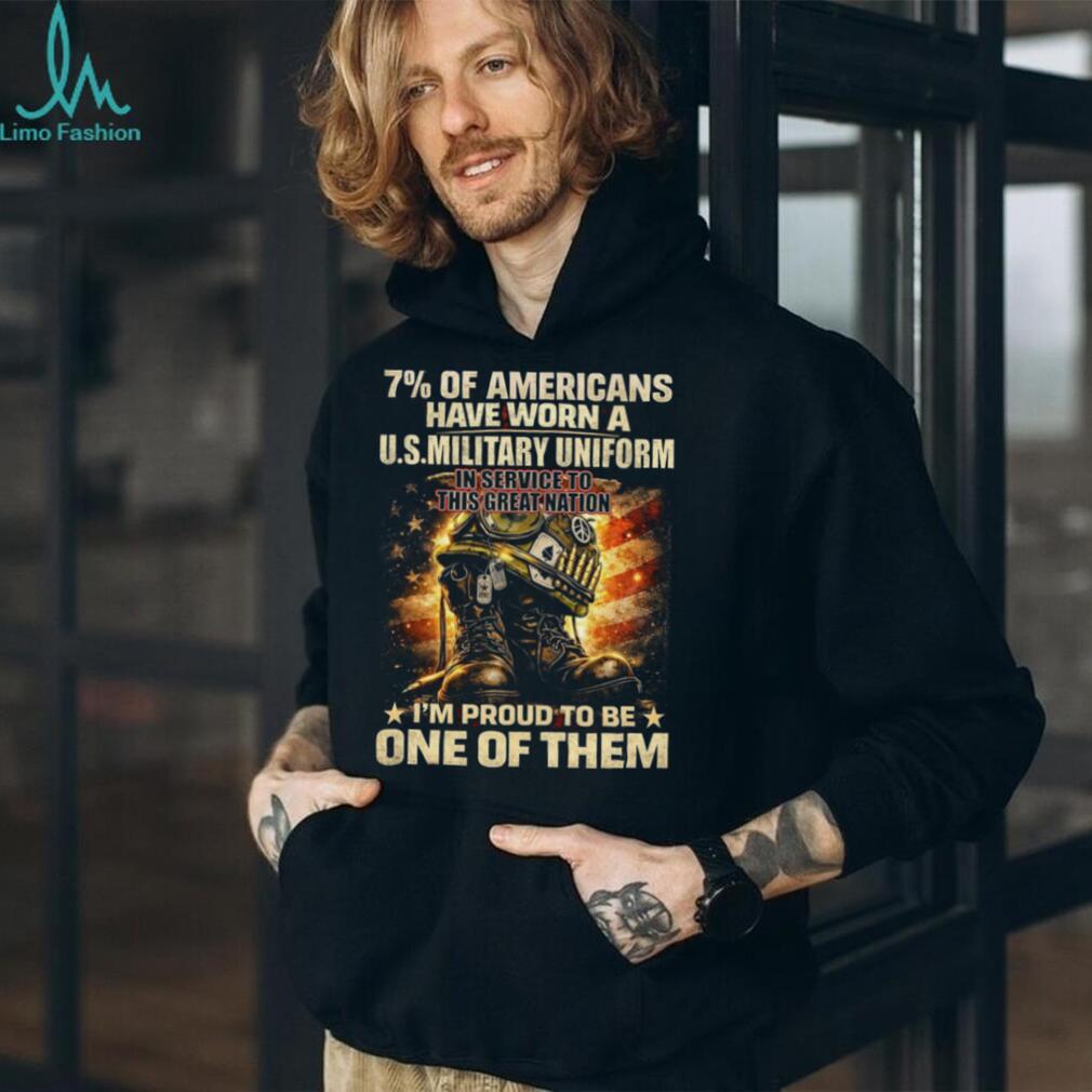 Proud US Military Veteran Helmet Boots Tribute Graphic Unisex T Shirt
