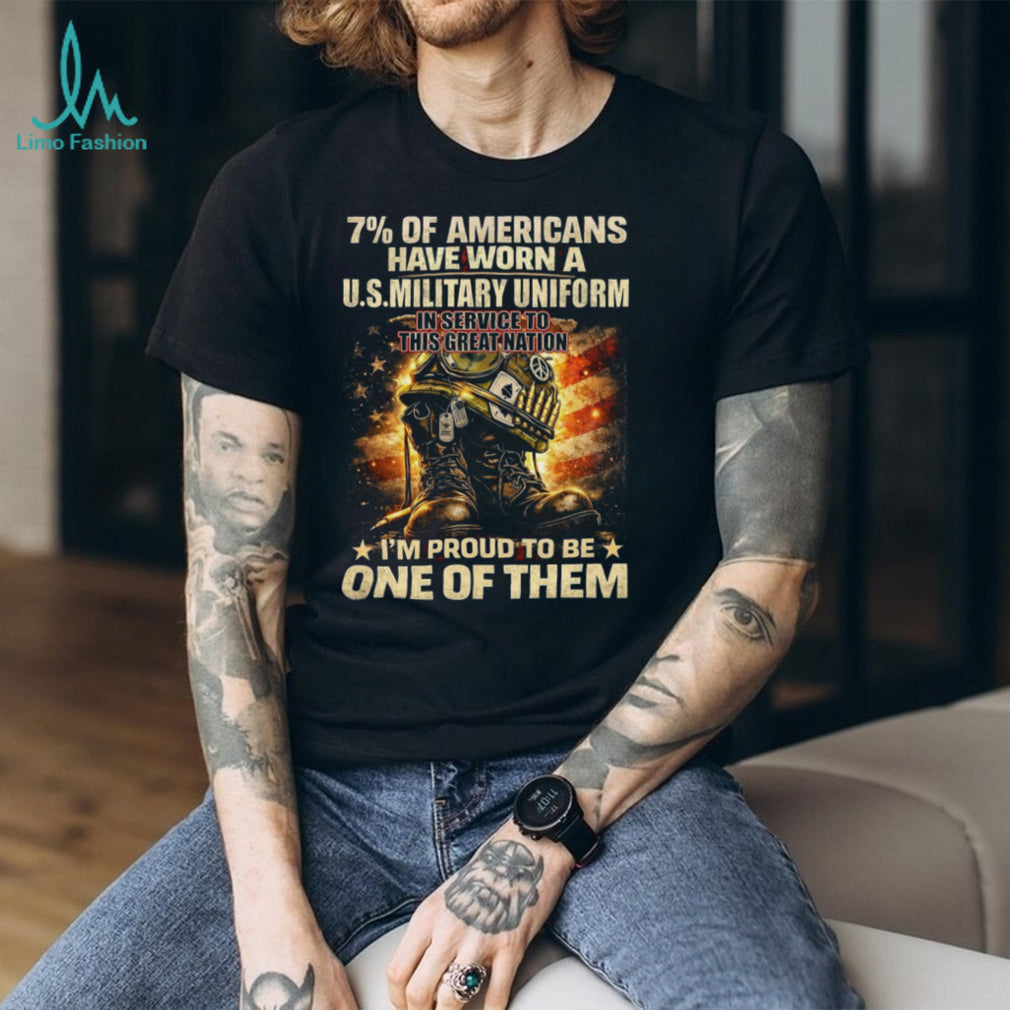 Proud US Military Veteran Helmet Boots Tribute Graphic Unisex T Shirt