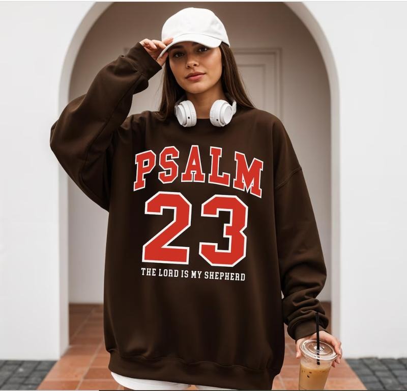 Psalm 23 The Lord Is My Shepherd Fall Vibes Sweater, Bible Verse Christian Shirt, Faith Jesus Worship Religious Gifts...