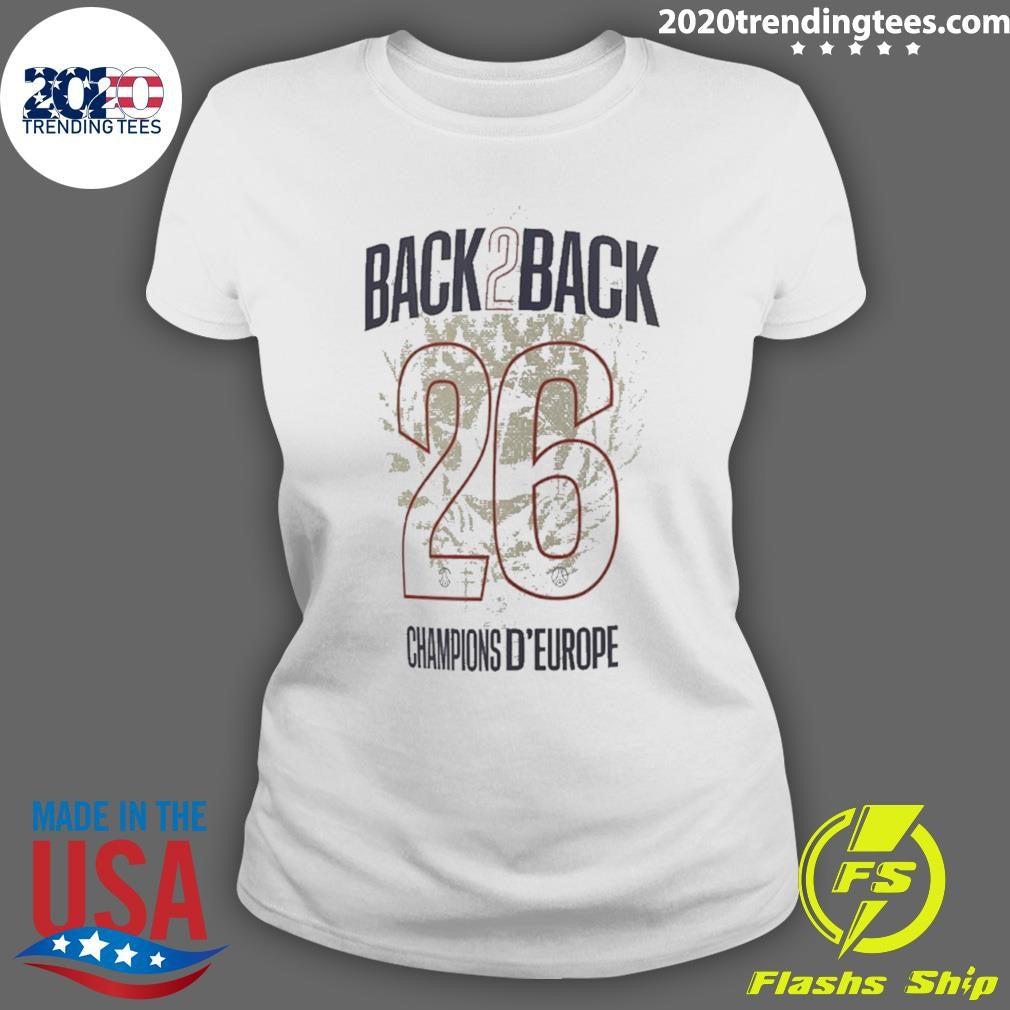 Psg Back 2 Back 2025-26 Champions Of D’europe Shirt
