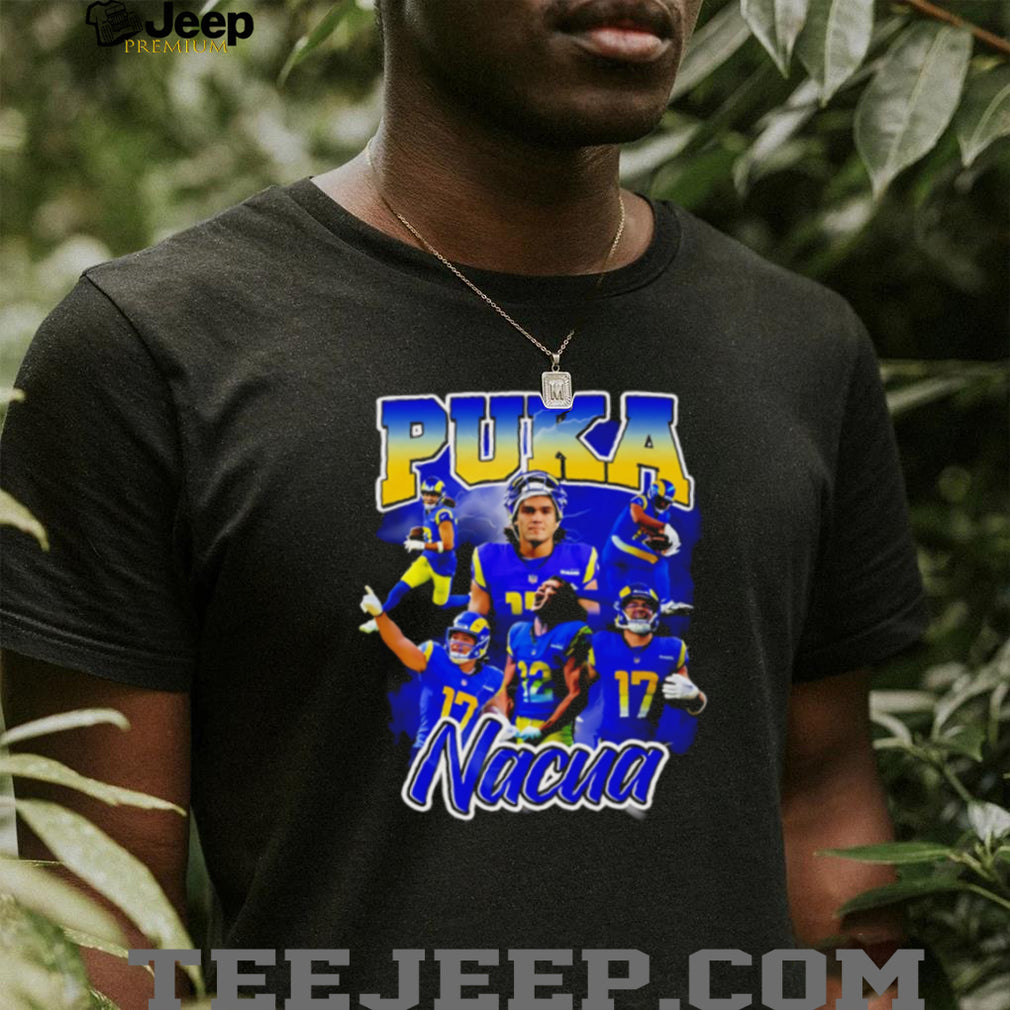 Puka Nacua Los Angeles Rams player collage shirt