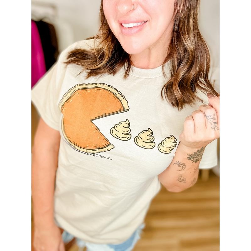 Pumpkin Pie Graphic Top T-Shirts, Hoodie, Sweatshirt | PodTeesHub.com