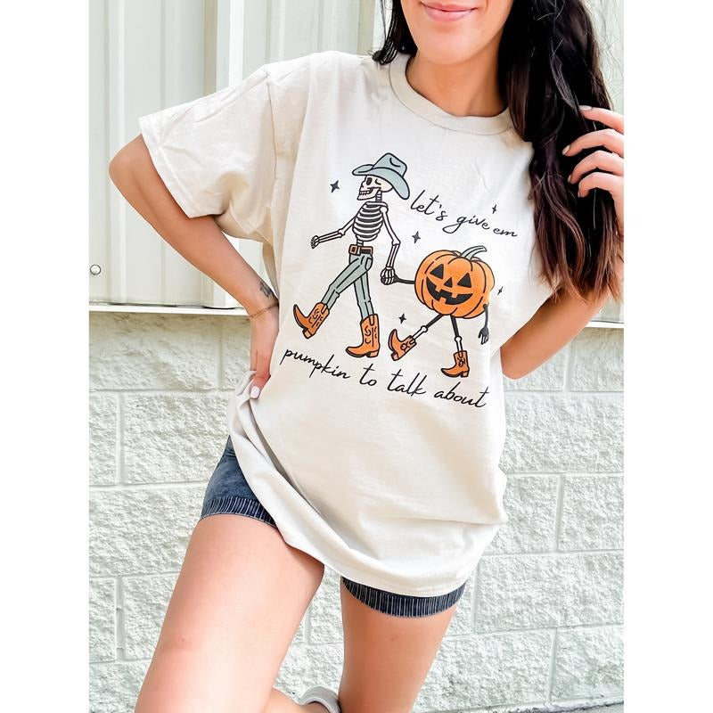 Pumpkin To Talk About Graphic Top T-Shirts, Hoodie, Sweatshirt | PodTeesHub.com