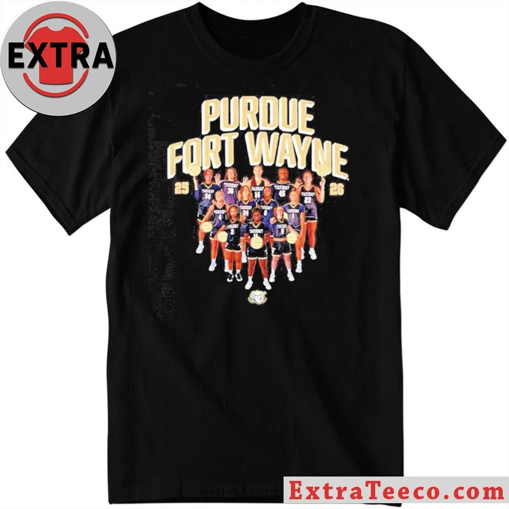 Purdue Fort Wayne Mastodons Women’s Basketball NCAA Team College 2025-2026 T-Shirt