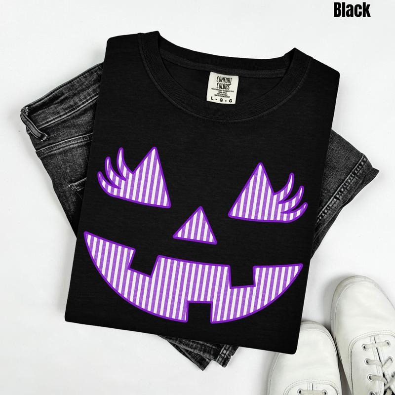 Purple Spooky Smile Comfort Colors T-Shirt 'NLB' Hoodie, Sweatshirt | PodTeesHub.com