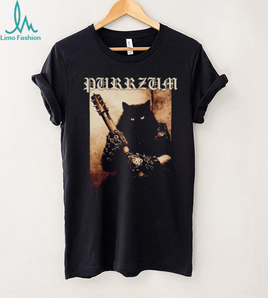 Purrzum Black Cat Warrior Bootleg shirt