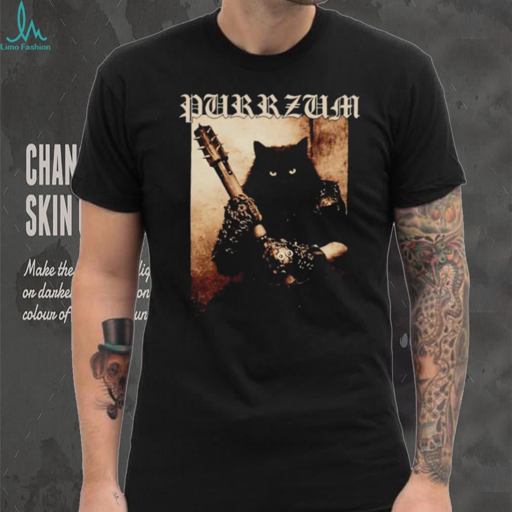 Purrzum Black Cat Warrior Bootleg shirt
